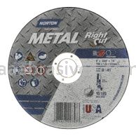 Norton 6 x .040 x 7/8 Metal Reinforced Type 01 Straight Wheels