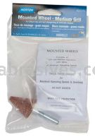 Norton A2 1 x 1/4 Gemini 38A M/4 1/4 x 1-1/2 Vitrified Bond Mounted Points - A Shapes
