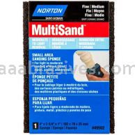 Norton 4 x 2-3/4 x 1 Med/Fine 80/120 Small Area General Purpose Sanding Sponges