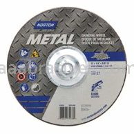Norton 9 x 1/4 x 5/8-11 Metal Type 27 Depressed Center Wheels