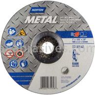 Norton 7 x 1/8 x 7/8 Metal Type 27 Depressed Center Wheels