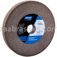 Norton 6 x 3/4 x 1 Gemini Alundum Med 60/80 Bench Wheel