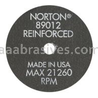 Norton 3 x .060 x 3/8 Metal Type 01 Straight Wheels