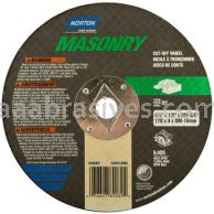 Norton 6-1/2 x 1/8 x DM-5/8 Masonry Reinforced Type 01 Straight Wheels