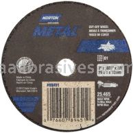 Norton 3 x .035 x 3/8 Metal Type 01 Straight Wheels