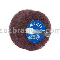 Merit Abrasives 08834131554 2 x 1 Med 4 Ply Merit Disc Wheel - Spindle Mounted (1/4)
