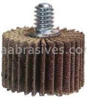 Merit Abrasives 1-5/8 x 1/2 x 1/4-20 180 Merit Super Finish Mini Grind-O-Flex Small Diameter Flap Wheels With 1/4"-20 Threaded Mandrel