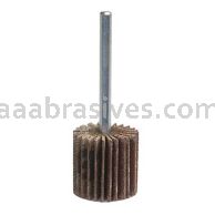 Merit Abrasives 08834137408 2-1/2 x 1 x 1/4 Small Diameter Flap Wheels With 1/4" Steel Shank 40 Grit Merit High Performance Ceramic/AO
