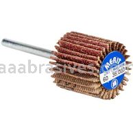 Merit Abrasives 08834137590 3/4 x 3/4 x 1/8 Small Diameter Flap Wheels With 1/8" Steel Shank 60 Grit Merit Aluminum Oxide