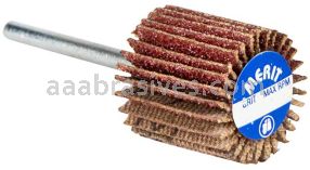 Merit Abrasives 08834137594 3/4 x 3/4 x 1/8 Small Diameter Flap Wheels With 1/8" Steel Shank 240 Grit Merit Aluminum Oxide