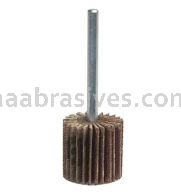 1-1/2 x 1 x 1/4 180 Merit Metal Alo Resin Bond Small Diameter Flap Wheels With 1/4" Steel Shank
