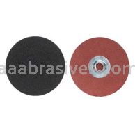 3" 80 Grit Merit Silicon Carbide T2 PowerLock Quick Change Discs