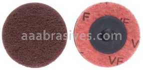Merit Abrasives 3" Merit A/O Very Fine Type 3 Buffing Quick Change Discs with Locking Attachment