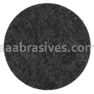 Merit Abrasives 08834167644 7" Blank A/O Extra Coarse Black Surface Prep Discs with Hook & Loop Fastening System