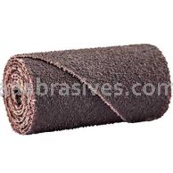 3/4 x 1-1/2 x 3/16 180 Grit Merit A/O Cartridge Rolls Straight Half-Glued