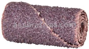 1 x 1-1/2 x 1/4 80 Grit Merit A/O Cartridge Rolls Straight Half-Glued
