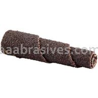 3/8 x 1-1/2 x 1/8 80 Grit Merit A/O Full-Tapered Spiral Rolls