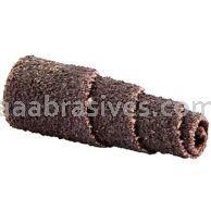 3/8 x 1 x 1/8 80 Grit Merit A/O Full-Tapered Spiral Rolls