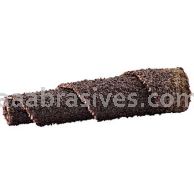 3/8 x 1-1/2 x 1/8 50 Grit Merit A/O Full-Tapered Spiral Rolls