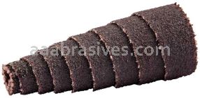 3/4 x 1-1/2 x 3/16 /50 /M-16 /Merit Aluminum Oxide /Spiral Rolls, Full-Tapered (Spirapoints)