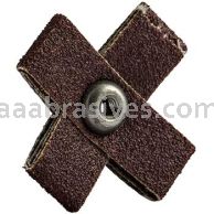 1-1/2 x 1-1/2 x 1/2 100 8-32 Merit Aluminum Oxide 8 Ply Cross Pads