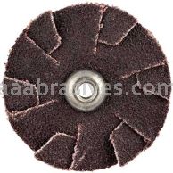 Merit Abrasives 08834184079 1-1/2" Overlap Slotted Discs (2/Set) 80 Grit Merit Aluminum Oxide  8-32 Eyelet