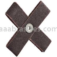 4 x 4 x 1 /80 /1/4-20 /Merit Aluminum Oxide (8 Ply) /Cross Pads