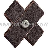 2 x 2 x 3/4 80 8-32 Merit Aluminum Oxide (8 Ply) Cross Pads