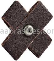 2 x 2 x 3/4 /120 / 8-32 /Merit Aluminum Oxide (8 Ply) /Cross Pads