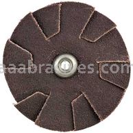 3" 120 1/4-20 Merit Aluminum Oxide Overlap Slotted Discs (2/Set)