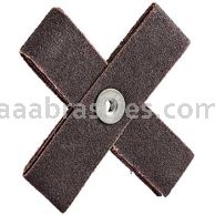 4 x 4 x 1 /120 /1/4-20 /Merit Aluminum Oxide (8 Ply) /Cross Pads