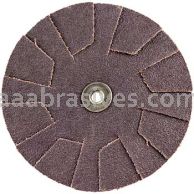 4-1/2 /120 /1/4-20 /Merit Aluminum Oxide /Overlap Slotted Discs (2/Set)