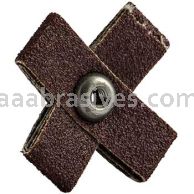 1-1/2 x 1-1/2 x 1/2 80 8-32 Merit Aluminum Oxide (8 Ply) Cross Pads