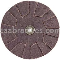 4 /120 /1/4-20 /Merit Aluminum Oxide /Overlap Slotted Discs (2/Set)