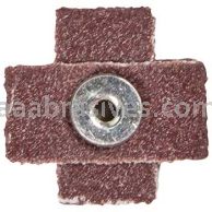 1 x 1 x 3/8 80 Grit Merit Aluminum Oxide 8 Ply Cross Pads