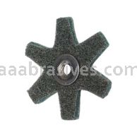 Merit Abrasives 08834185928 2 x 1/4-20 A/O Very Fine Merit Type GD  Surface Preparation Stars 1/4-20 Eyelet
