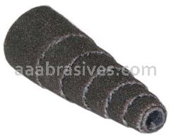 3/8 x 1-1/2 x 1/8 80 M-9 Merit Silicon Carbide Full-Taper Spiral Rolls