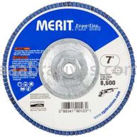 7 x 5/8-11 120 Grit Merit Type 29 Zirc Powerflex Flap Discs