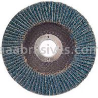 4-1/2 x 7/8 40 Grit Merit Type 27 High Density Zirc Powerflex Flap Discs