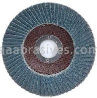 4-1/2 x 7/8 40 Grit Merit Type 27 Zirc Powerflex Flap Discs
