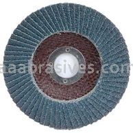 4-1/2 x 7/8 80 Grit Merit Zirc Type 27 Fiberglass Plate Powerflex Flap Discs