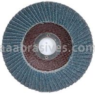 4-1/2 x 7/8 120 Grit Merit Type 27 Zirc Powerflex Flap Discs