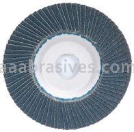 4-1/2 x 7/8 40 Grit Merit Type 27 Zirc Powerflex Flap Discs