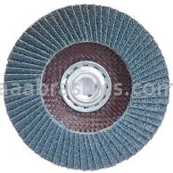 4-1/2 x 5/8-11 40 Grit Merit Type 27 Zirc Powerflex Flap Discs