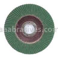 7 x 7/8 120 Grit Merit Premium Zirconia Plus Type 29 R801 Powerflex Flap Discs