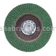 7 x 5/8-11 100 Grit Merit Premium Zirconia Plus Type 29 R801 Powerflex Flap Discs