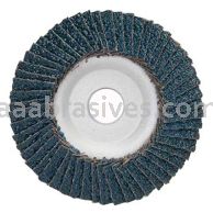 4 x 5/8 60 Grit Merit Type 29 Aluminum Plate Zirc Powerflex Flap Discs