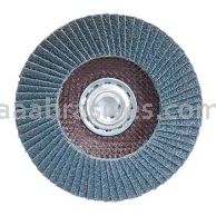 4-1/2 x 5/8-11 120 Grit Merit Type 27 Fiberglass Plate Zirc Flap Discs