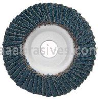 4 x 5/8 120 Merit Type 29 Fiberglass Plate Zirc Powerflex Flap Discs