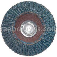 7 x 5/8-11 80 Grit Merit Type 29 Zirc Powerflex Flap Discs
